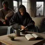 Norwegian parent listens as a teen contemplates hvem er jeg at home