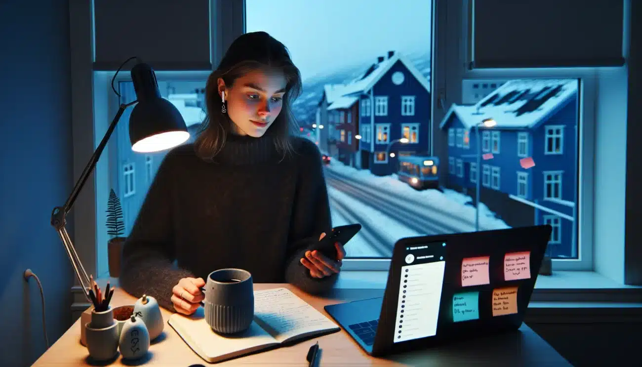 Norwegian student sets boundaries and process goals to manage perfection pressure